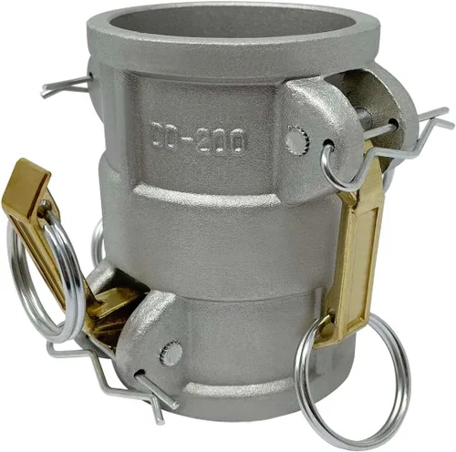 Miniatura 4 de Gloxco Acoplador de aluminio tipo DD leva y carrete de ranura, 3" Camlock hembra x 3" Camlock hembra (CAM-30-DD-AL)