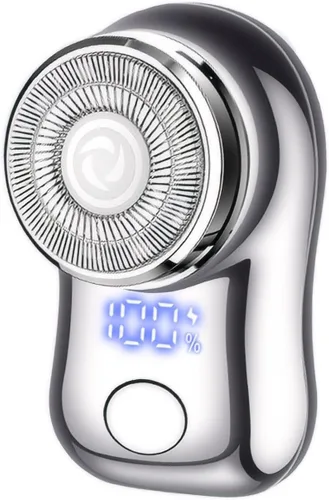 Miniatura 7 de Mini afeitadora eléctrica, portátil y potente maquinilla de afeitar para hombres y mujeres, recargable por USB C, pantalla de alimentación