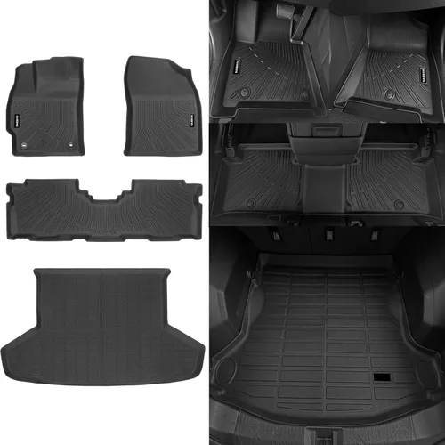 Miniatura 75 de Alfombrillas de piso Naibeve para Ford Edge 2015 2016 2017 2018 2019 2020 2021 2022 2023 2024 2025 - Ajuste personalizado para todo clima