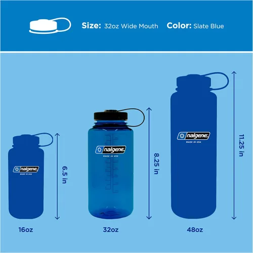 Miniatura 6 de Nalgene Botella de agua Tritan a prueba de fugas, sin BPA, de 32 onzas, boca ancha, fabricada en los Estados Unidos para uso al aire libre e