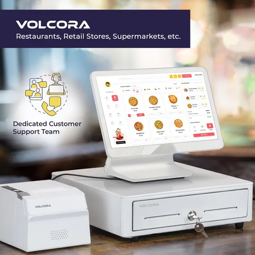 Miniatura 6 de Volcora Cajón de caja registradora para sistema de punto de venta (POS) con esquina redonda de 13 pulgadas, bandeja extraíble para monedas, 4 Blanco
