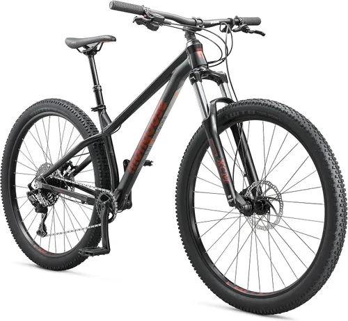 Miniatura 9 de Mongoose Switchback - Bicicleta de montaña para hombres y mujeres, transmisión de 8 a 10 velocidades con palanca de cambios de gatillo, ruedas