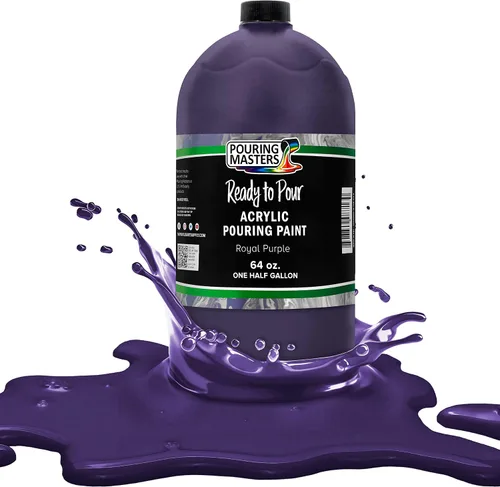 Miniatura 52 de POURING MASTERS Pintura Acrílica Roja Carmesí Lista para Verter - Premium de 8 Onzas Premezclada a Base de Agua - para Lienzo, Madera, Papel, Rojo