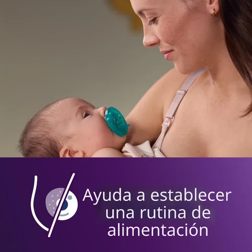 Miniatura 3 de Philips Avent Soothie Chupetes ortodónticos para bebés, 100% de silicona, de una pieza, sin BPA, para bebés de 0 a 3 meses, verde, paquete de 4