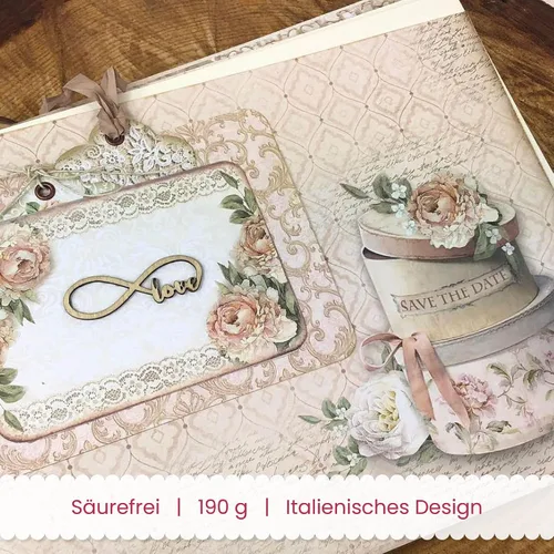 Miniatura 5 de Stamperia Papel para álbumes de recortes, multicolor, paquete de 10
