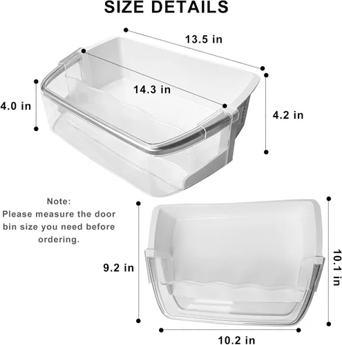 Miniatura 2 de AAP73252202 AAP73252209 - Contenedor para puerta de refrigerador (derecha) sustituye a AAP73252201 AAP73252206 AAP73252211 PS3637058 AP5602939