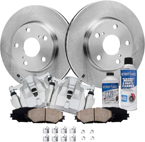 Miniatura 59 de Detroit Axle - 4 rotores de freno para Ford 2012 2013 2014 F-150 Lobo, repuesto de rotores de freno de disco: rotor delantero de 13.78 pulgadas