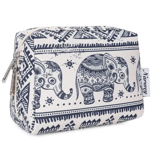 Narwey Pequeña bolsa de maquillaje para bolso, mini bolsa de cosméticos, bolsa de maquillaje de viaje con cremallera, bonitas bolsas de maquillaje