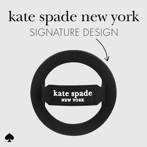 Miniatura 2 de Kate Spade New York Agarre magnético para móvil con asa - Desmontable y plegable - Negro