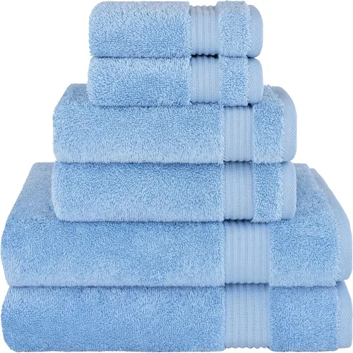 Miniatura 140 de Cotton Paradise 4 piezas de toallas turcas para baño, juego de toallas extra grandes suaves y afelpadas para baño, color beige