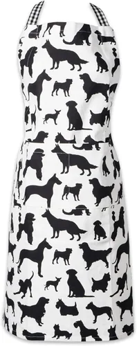 Miniatura 11 de DII Everyday Pets Kitchen Collection - Delantal de chef, bolsillos grandes y ajustable Estampado De Gato Verde Hunter