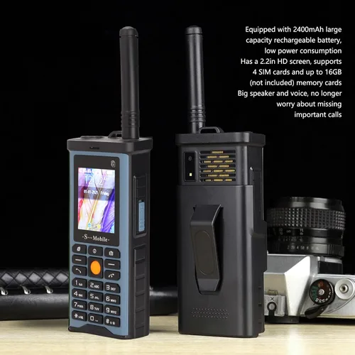 Miniatura 2 de Bewinner S?G8800 - Teléfono celular desbloqueado para personas mayores, 4 tarjetas SIM 2G, teléfono retro, teléfono móvil GSM grande para personas