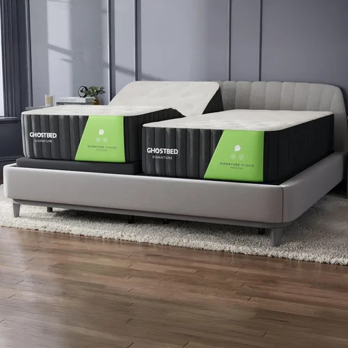 Miniatura 10 de GhostBed Signature Hybrid - Colchón individual de 12 pulgadas, espuma viscoelástica refrescante y cama híbrida de resortes interiores, comodidad
