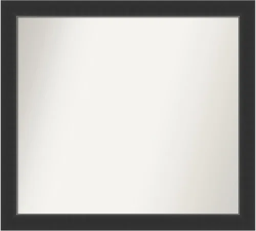 Miniatura 218 de Amanti Art Espejo personalizado, espejo de baño negro Astor, espejo de pared o espejo de tocador de baño sobre el fregadero (25 x 25 pulgadas)