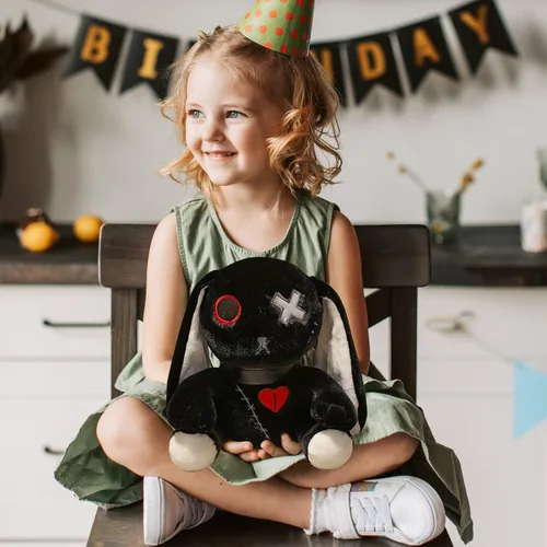 Miniatura 4 de Conejo Gótico de Peluche Conejo de Pascua de Peluche Horror Conejo de Peluche Siniestro Conejo de Peluche Loco Juguetes de Peluche