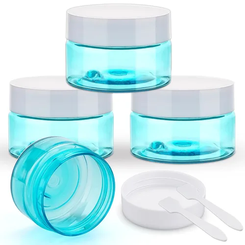Miniatura 10 de Cosywell Tarros de viaje para crema para artículos de tocador, aprobados por la TSA, paquete de 4 recipientes de cosméticos recargables a prueba