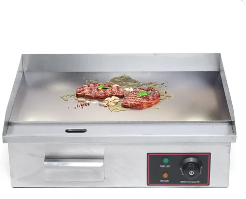 Miniatura 11 de Parrilla eléctrica comercial de 110 V 3000 W, parrilla eléctrica de Teppanyaki antiadherente, placa de cocina de 22 x 14 pulgadas, parrilla de mesa