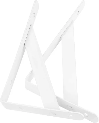 Miniatura 5 de Eau L - Soportes de estante resistentes, paquete de 12 soportes de esquina negros de 4 x 6 pulgadas, estantes flotantes de 90 grados, soportes