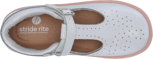 Miniatura 5 de Stride Rite Tenis unisex SRT Nell para niños, Blanco, 4 Wide Toddler