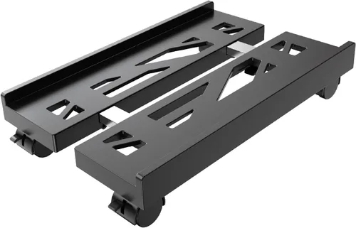 Miniatura 9 de Soporte de CPU móvil ajustable, Soporte de torre de computadora ventilado con 4 ruedas con rodamientos se adapta a la mayoría de torres de PC