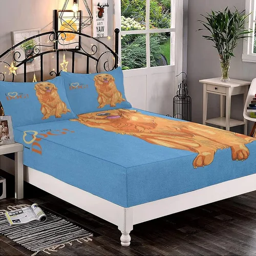 Miniatura 11 de XISUNYA Juego de sábanas decorativas tamaño Queen, juego de sábanas bajeras y 2 fundas de almohada con bolsillos profundos de Halloween