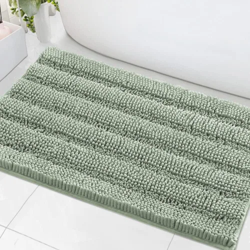 Miniatura 187 de H.VERSAILTEX - Alfombras de baño, juego de 2 piezas, alfombra de contorno para baño, juego de alfombras para inodoro, alfombra antideslizante