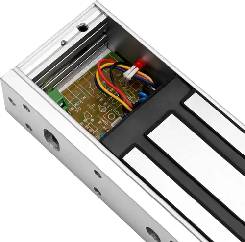 Miniatura 3 de Cerrojo magnético eléctrico con soporte Z y L de 500KG 1200LBS de fuerza de retención, electroimán de seguridad de 12V, modo NC Fail Safe, puerta
