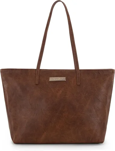 Montana West Bolsos medianos de hombro para mujer con cremallera, bolso ligero de todos los días para trabajo, viaje o compras