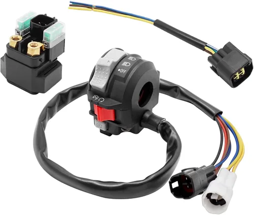 Miniatura 2 de M MATI Start Interruptor de parada y relé solenoide de arranque y enchufe para Yamaha YFZ450R YFZ450X 2009-2023 Kodiak 700 Some-Models 2016-2023