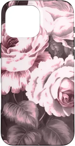 Miniatura 19 de iPhone 16 Vintage Classic Rose Flower Pattern in Pink Case