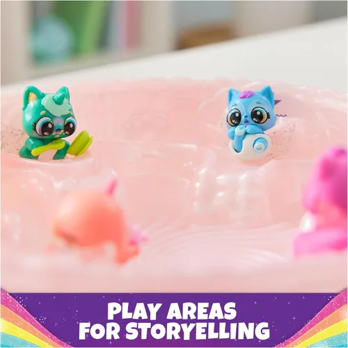 Miniatura 6 de Hatchimals Alive, Rainbow Hatchery con 6 Mini Figuras en Huevos de Revelación de Color y Más de 10 Accesorios, Regalos y Rellenos de Media