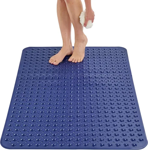 Miniatura 17 de ENKOSI Tapete de ducha extra grande antideslizante – 47 x 32 pulgadas – Tapete de ducha de baño XL – Tapetes de ducha grandes para suelos de ducha