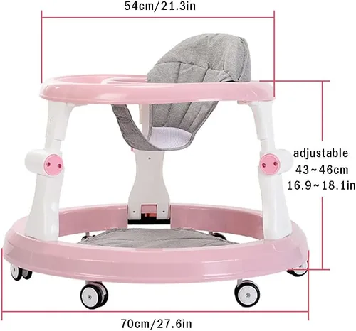 Miniatura 5 de KITCISSL Andador para bebés, andadores para bebés, artículos esenciales para bebés, andadores para niños y niñas, regalos de primera calidad con Azul