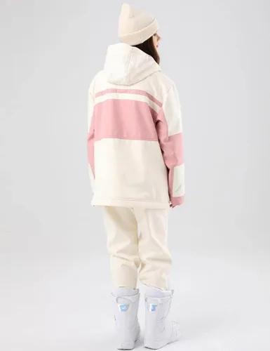 Miniatura 3 de RIUIYELE Traje de esquí para mujer, chaqueta y pantalones de snowboard para deportes al aire libre, traje de nieve con aislamiento impermeable