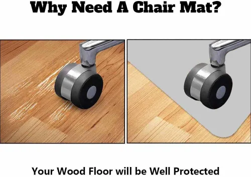 Miniatura 6 de Alfombrillas personalizadas para silla de oficina para suelo de madera dura y azulejos, personalizadas con texto, foto, computadora, oficina