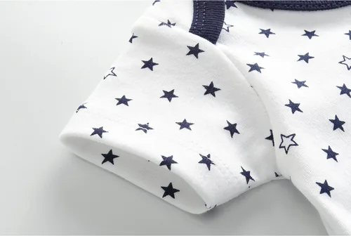 Miniatura 5 de Ropa unisex para bebés, paquete de 5 mamelucos de manga corta y 3 mamelucos con pies para bebé