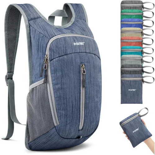 Miniatura 10 de G4Free Mochila de senderismo de 10L Mochila de viaje pequeña Mochila plegable ligera Mochila de hombro plegable casual