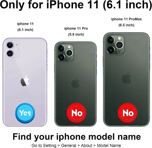 Miniatura 2 de HAOPINSH Funda tipo cartera para iPhone 11 con portarjetas, patrón de mármol rosa azul con tapa trasera plegable, funda de cuero PU con soporte
