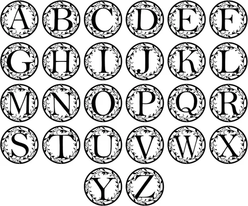 Miniatura 4 de Letra Monograma Circular de Metal con Enredaderas Letrero Monograma de Pared Regalo para Parejas Decoración de Letras Monograma
