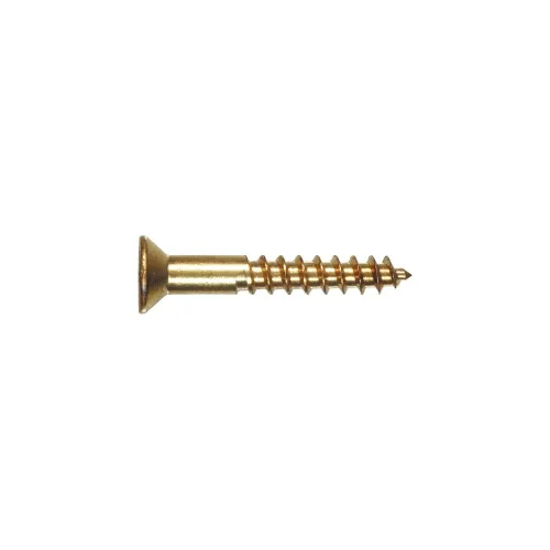 Miniatura 2 de Hillman Tornillo de madera de latón No. 12 X 1-1/2" Phillips Cabeza plana de latón