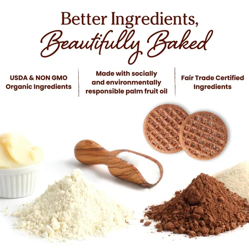 Miniatura 5 de Jovial Galletas orgánicas de cacao crujiente Einkorn – Galletas orgánicas, galletas veganas, altas en proteínas, certificado de comercio justo