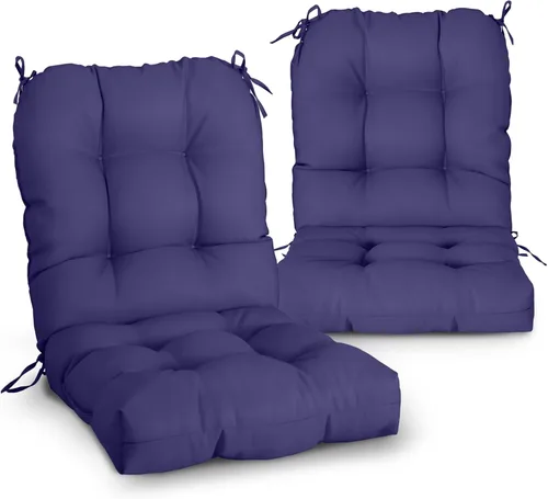 Miniatura 16 de EAGLE PEAK Cojín Acolchado para Silla de Exterior/Interior para Asiento/Respaldo, Juego de 1, 42'' x 21'', Azul Claro