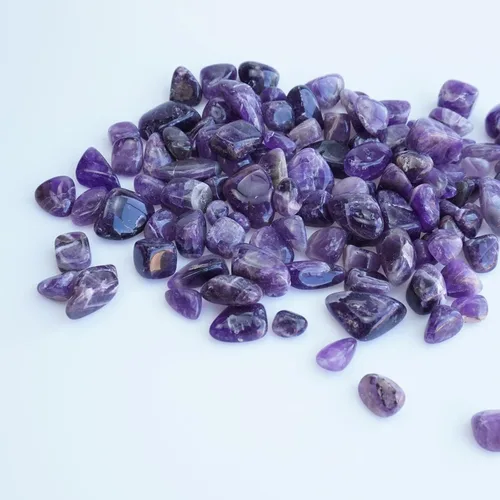 Miniatura 2 de Juego de piedras de cristal de amatista pulidas de cristal curativo a granel de 3 libras, piedras de cristal de amatista pulida para la fabricación