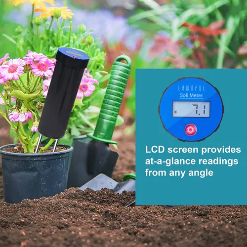 Miniatura 2 de Digital Soil pH Meter, Industrial Grade Soil pH Tester with Calibration-Free LCD Display, High Accuracy Soil pH Pen, Soil pH Monitor for Garden