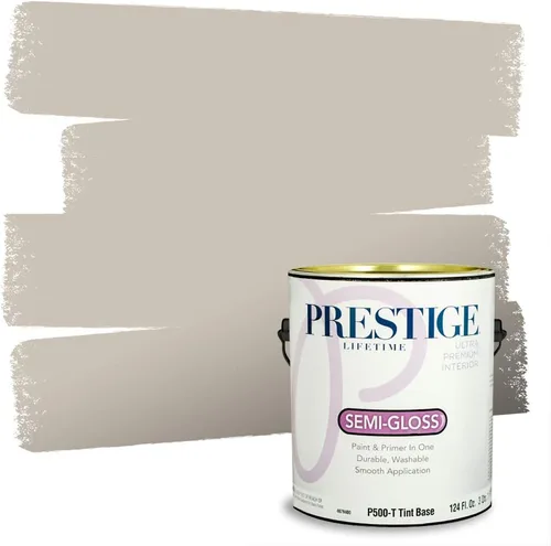 Miniatura 106 de PRESTIGE Paints - Pintura interior e imprimación en uno, 1 galón, cáscara de huevo, pimienta envejecida