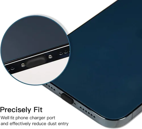 Miniatura 5 de Protector de cubierta de altavoz para iPhone, calcomanías adhesivas de malla a prueba de polvo, 5 tapones antipolvo para iPhone 14/14 Pro Max