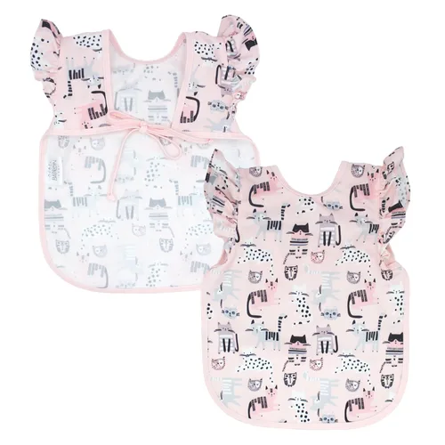 Miniatura 19 de BapronBaby Flutter Boho Floral Bapron – Babero más seguro sin lazo para el cuello para bebés y niños pequeños – Suave impermeable resistente a
