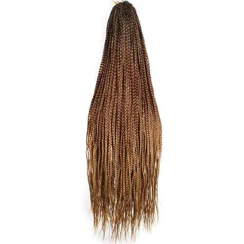 Miniatura 9 de XTREND 10 Pulgadas 6 Paquetes Trenzas de Caja de Ganchillo Cabello Pre-anudado Sin Nudos Bobo Trenzas de Caja 3X Extensiones de Cabello Trenzado 1b#