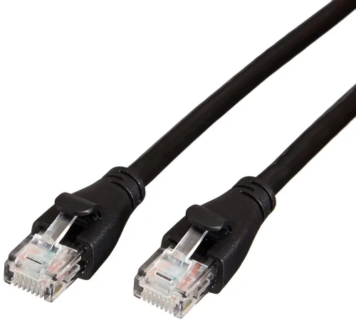 Miniatura 10 de Amazon Basics Cable de conexión Ethernet RJ45 Cat-6 de 5 pies (1.5 metros), 16 paquetes de 10, 160 unidades en total, negro