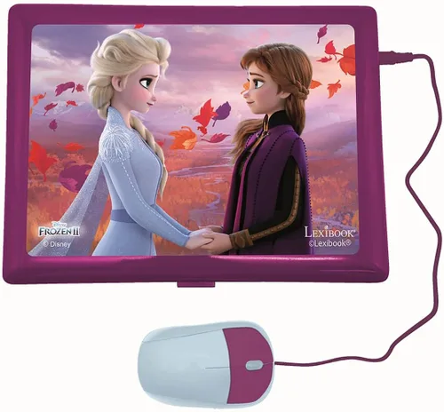 Miniatura 2 de LEXiBOOK Disney Frozen 2 - Laptop Educativo y Bilingüe Español/Inglés - Juguetes para Niñas con 124 Actividades para Aprender, Jugar Juegos y Música